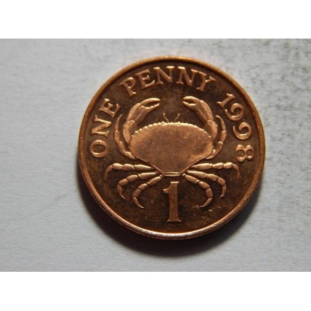 Guernsey 1 Penny 1998 krab UNC-BU č26112