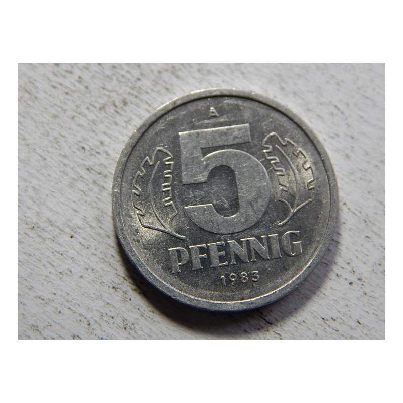 Německo DDR 5 Pfennig 1983 A XF č34063 Německo DDR 5 Pfennig 1983 A XF č34063