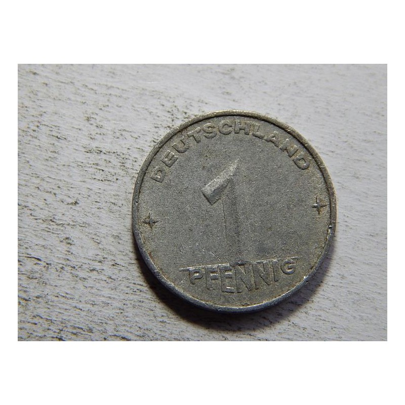 Německo DDR 1 Pfennig 1952 A VF č34083 Německo DDR 1 Pfennig 1952 A VF č34083