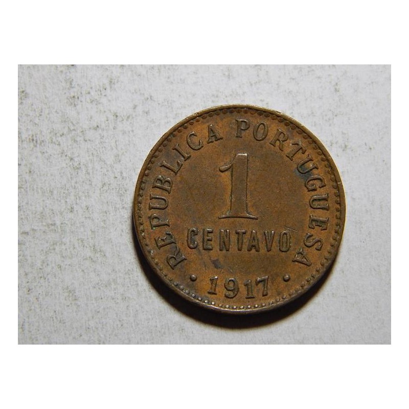 Portugalsko 1 Centavo 1917 R XF č35665 Portugalsko 1 Centavo 1917 R XF č35665