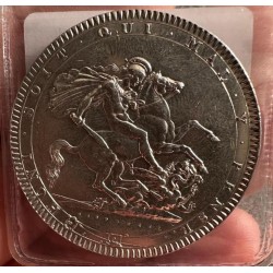 Anglie 1 Crown 1818 Ag PROOFLIKE! vzácná kvalita čET001 
