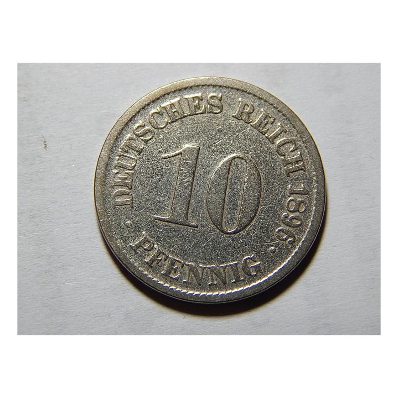 Německo Císařství 10 Pfennig 1896 D R VF-XF č05572 Německo Císařství 10 Pfennig 1896 D R VF-XF č05572
