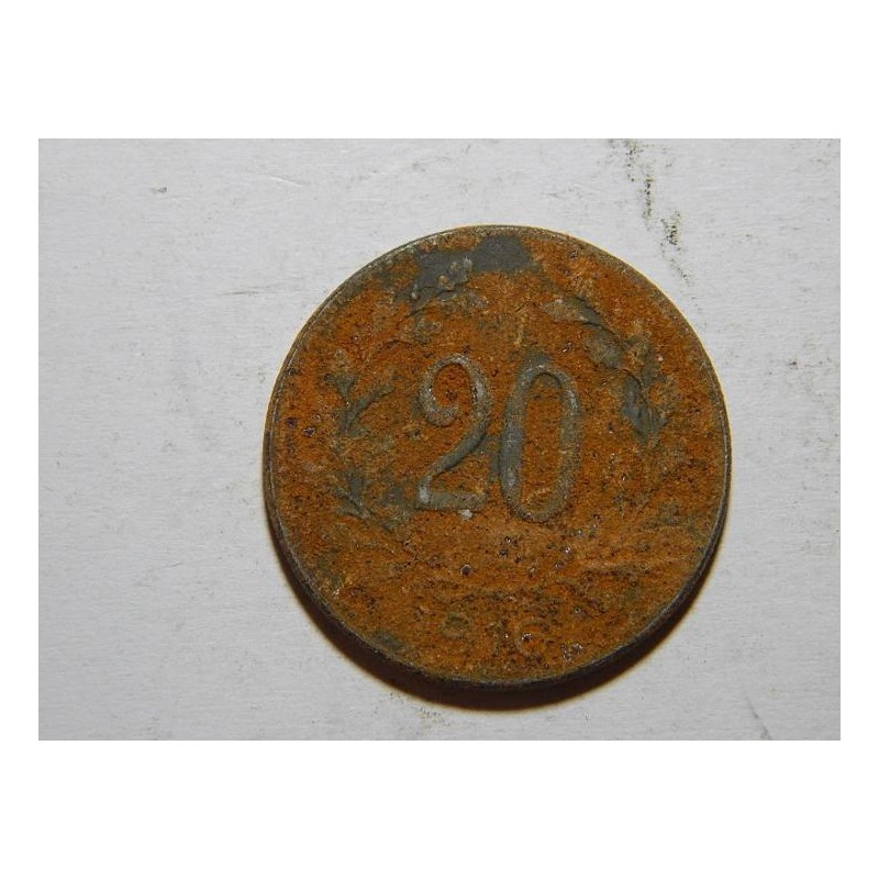 František Josef I. 20 Heller 1916 NF č25779