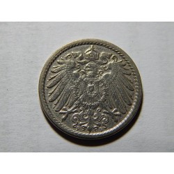 Německo Císařství 5 Pfennig 1908 F XF č05540