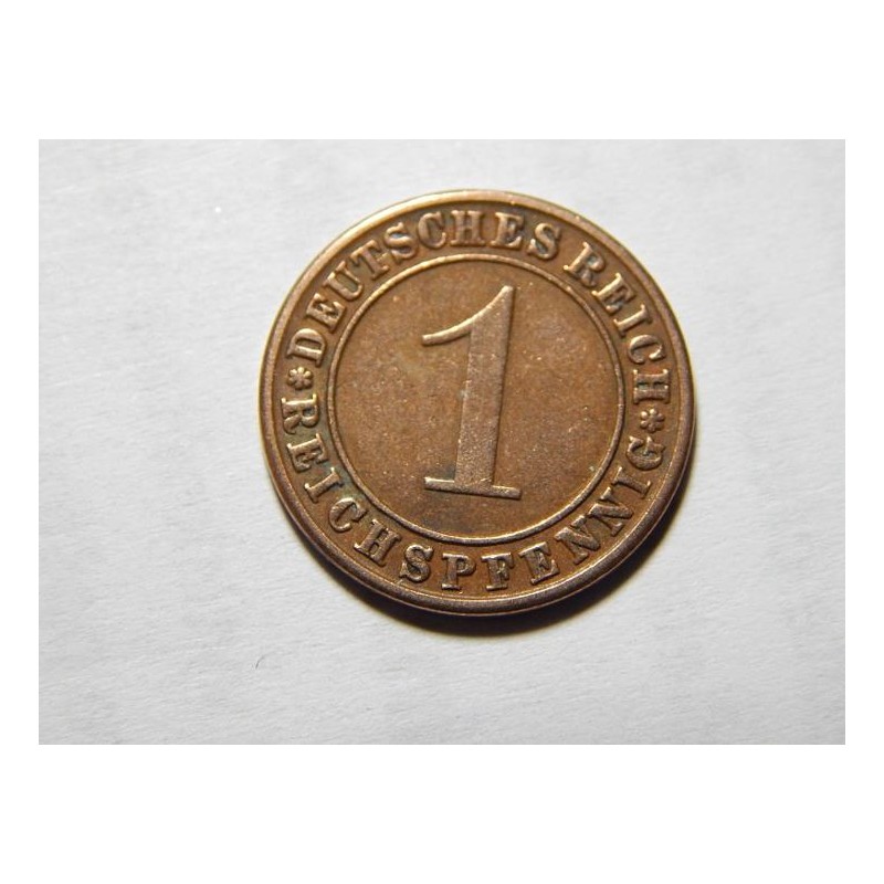 Německo Výmarsko 1 Reichspfennig 1931 A XF č05564 Německo Výmarsko 1 Reichspfennig 1931 A XF č05564