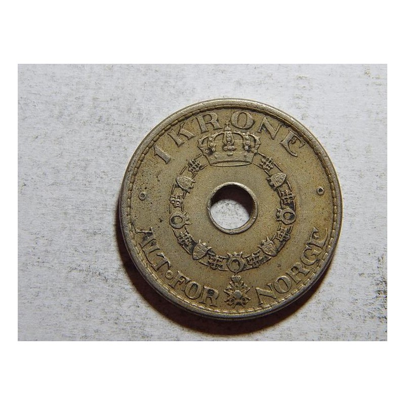 Norsko 1 Krone 1937 R XF č25239 Norsko 1 Krone 1937 R XF č25239