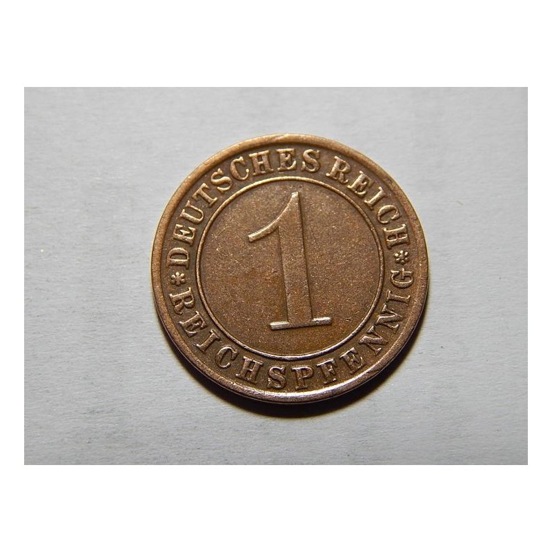 Německo Výmarsko 1 Reichspfennig 1930 A XF č05587 Německo Výmarsko 1 Reichspfennig 1930 A XF č05587