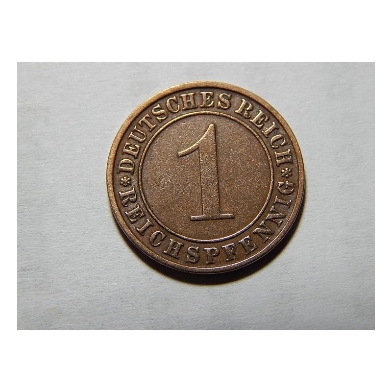 Německo Výmarsko 1 Reichspfennig 1930 A XF č05579 Německo Výmarsko 1 Reichspfennig 1930 A XF č05579