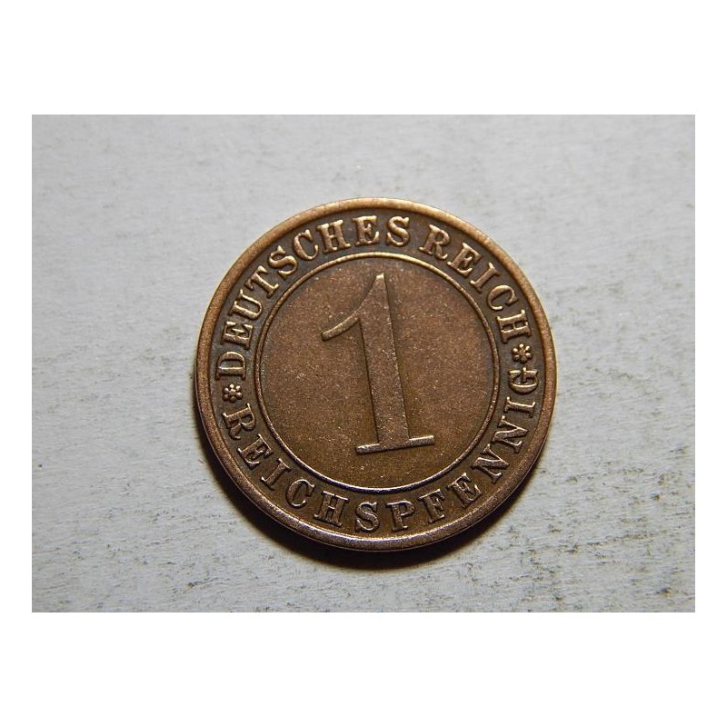 Německo Výmarsko 1 Reichspfennig 1930 A XF č05482 Německo Výmarsko 1 Reichspfennig 1930 A XF č05482