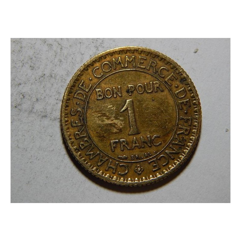 Francie 1 Franc 1921 XF č30394 Francie 1 Franc 1921 XF č30394