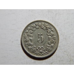 Švýcarsko 5 Rappen 1957 XF č25124