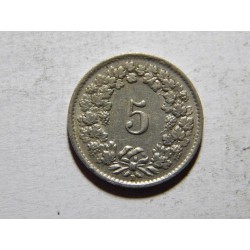 Švýcarsko 5 Rappen 1953 XF č25100