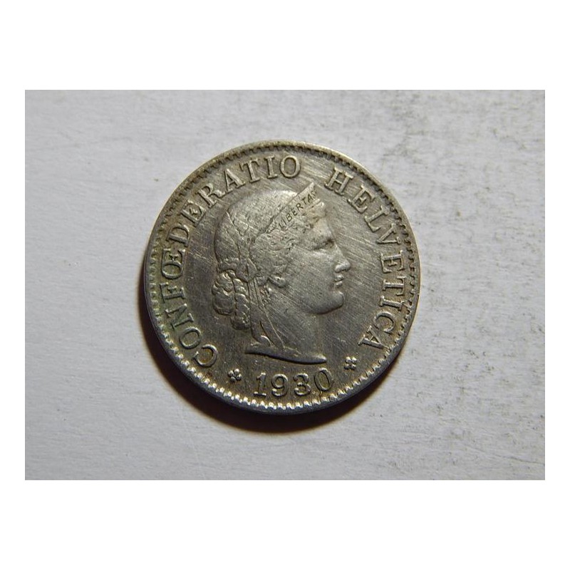 Švýcarsko 5 Rappen 1930 VF č25115 Švýcarsko 5 Rappen 1930 VF č25115