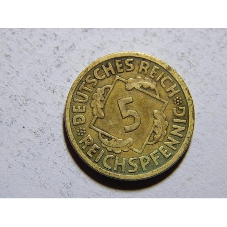 Německo Výmarsko 5 Reichspfennig 1926A XF č30254