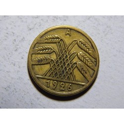 Německo Výmarsko 5 Reichspfennig 1926A XF č30254