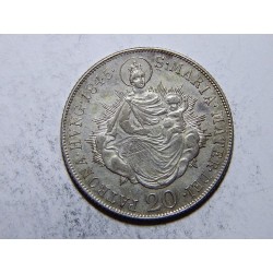 Ferdinand V. 20 Kreuzer 1845B Madona XF-UNC č05096iv