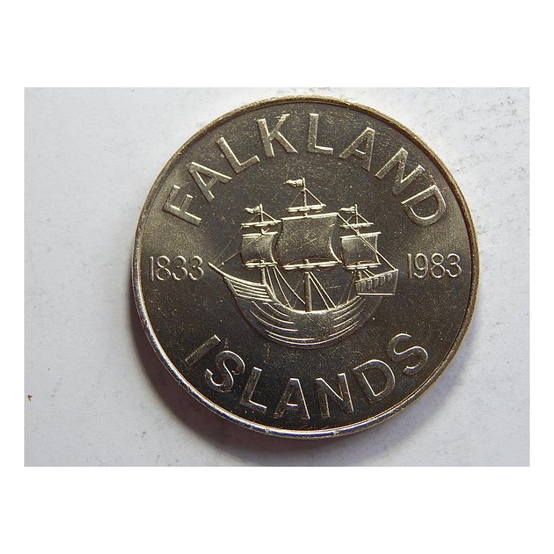 Falkland Islands 50 Pence 1983 loď UNC č24475 Falkland Islands 50 Pence 1983 loď UNC č24475
