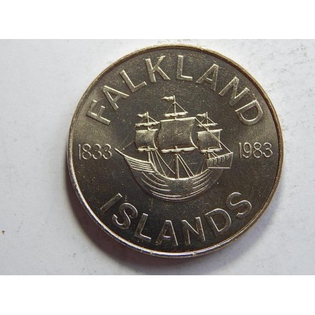 Falkland Islands 50 Pence 1983 loď UNC č24475