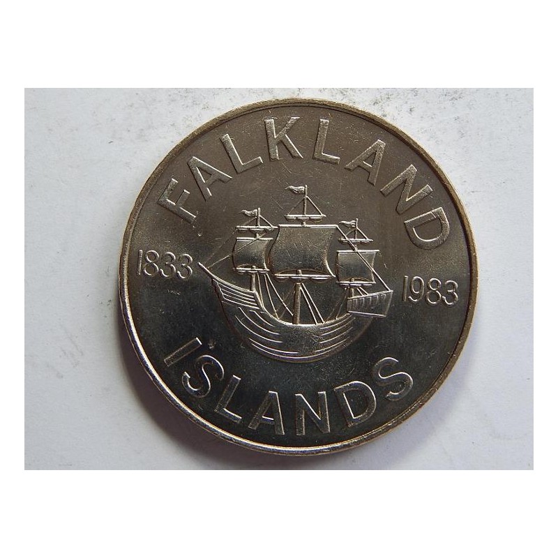 Falkland Islands 50 Pence 1983 loď UNC č24469 Falkland Islands 50 Pence 1983 loď UNC č24469