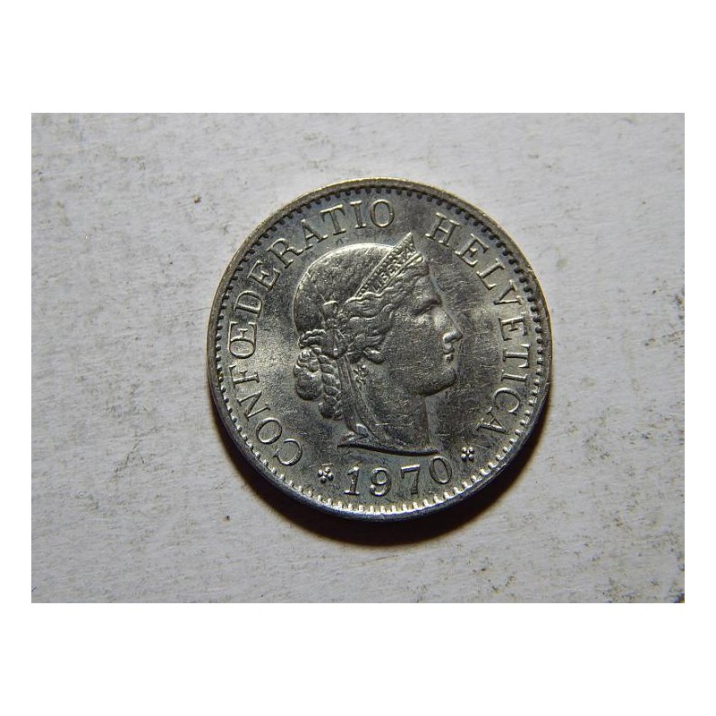 Švýcarsko 5 Rappen 1970 XF č25090 Švýcarsko 5 Rappen 1970 XF č25090