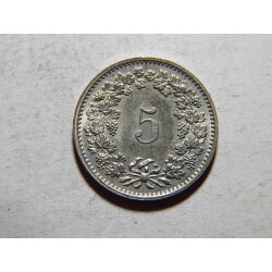 Švýcarsko 5 Rappen 1970 XF č25090