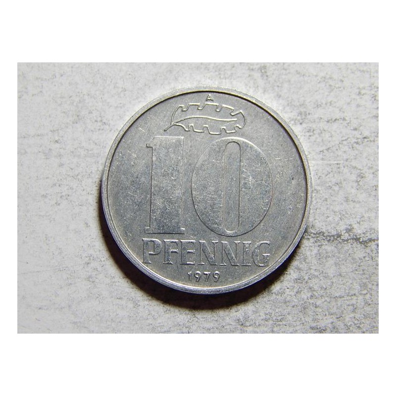 Německo DDR 10 Pfennig 1979 A UNC č21572 Německo DDR 10 Pfennig 1979 A UNC č21572