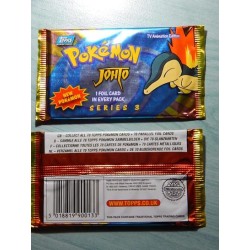 Pokémon Sealed Booster Topps 2001 Series 3 Jotho cindaquil ORIGINÁL 