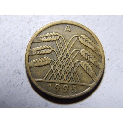 Německo Výmarsko 10 Reichspfennig 1925A XF č30229