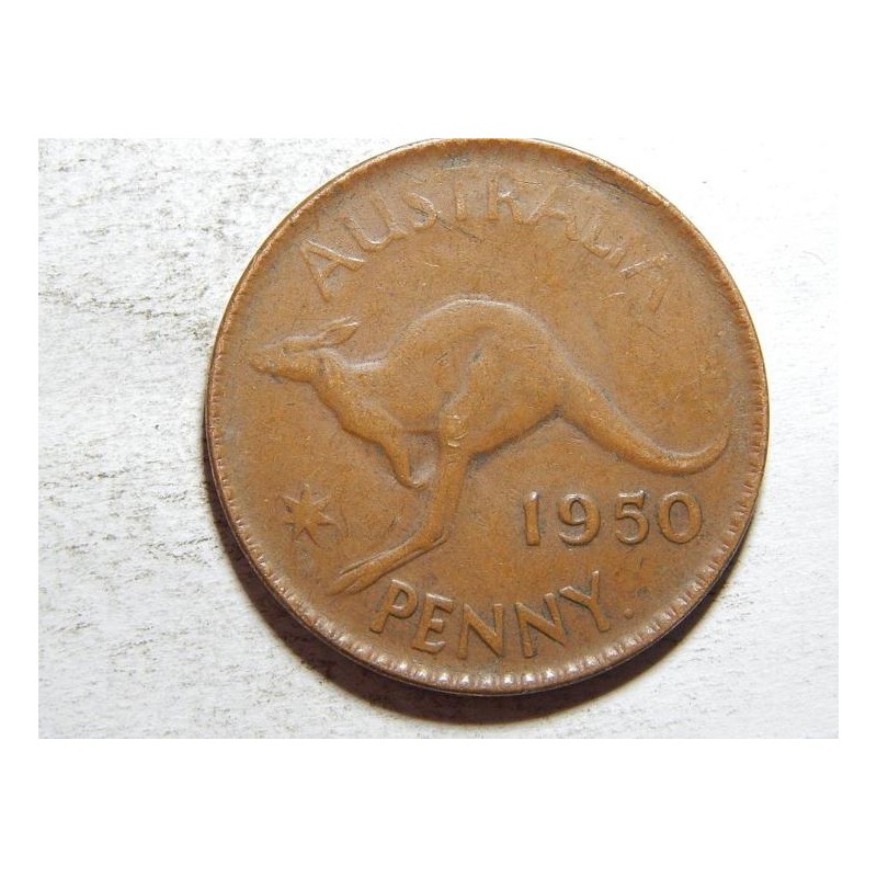 Austrálie 1 Penny 1950 (Perth) VF č38096 Austrálie 1 Penny 1950 (Perth) VF č38096