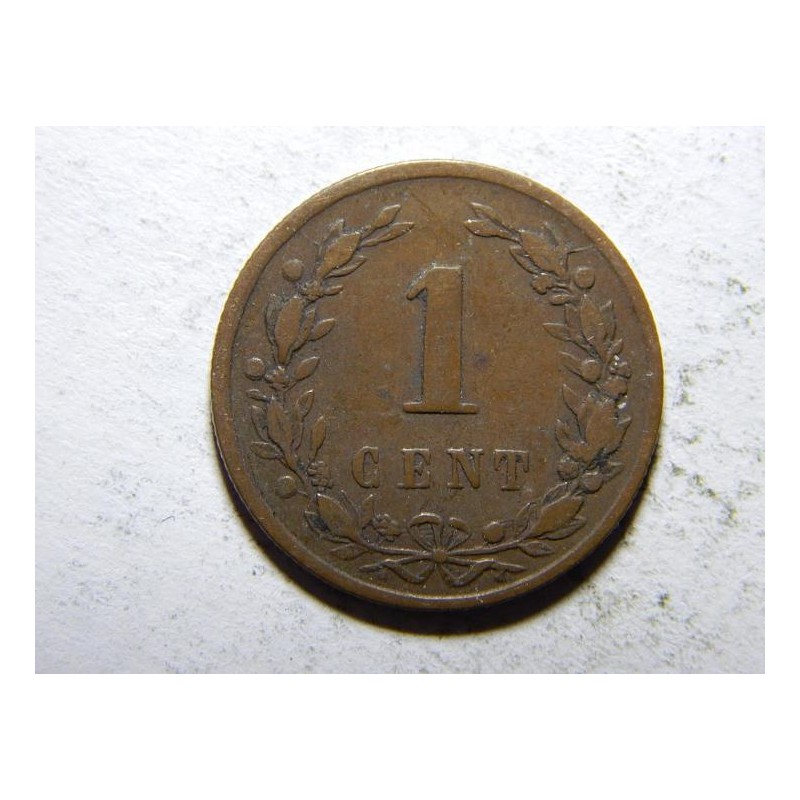 Nizozemí 1 Cent 1878 VF č10052 Nizozemí 1 Cent 1878 VF č10052