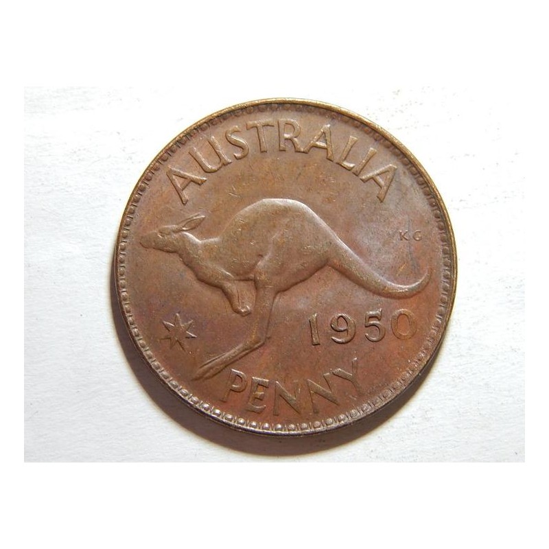 Austrálie 1 Penny 1950 (Melbourne) XF-UNC č11526 Austrálie 1 Penny 1950 (Melbourne) XF-UNC č11526