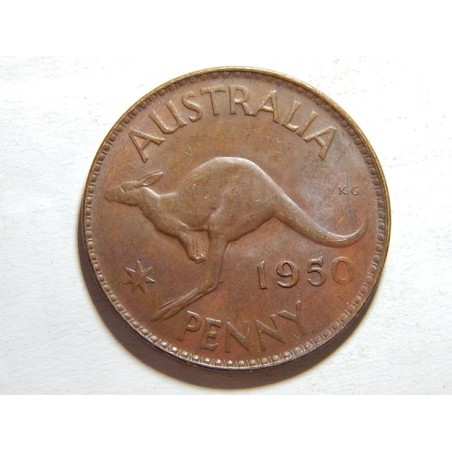 Austrálie 1 Penny 1950 (Melbourne) XF-UNC č11526