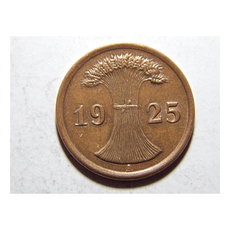 Německo Výmarsko 2 Reichspfenig 1925 A XF-UNC č29480 Německo Výmarsko 2 Reichspfenig 1925 A XF-UNC č29480
