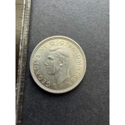 Anglie 6 Pence 1943 Ag UNC-BU č31525 
