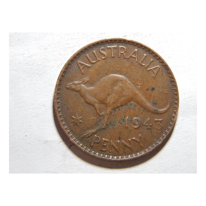 Austrálie 1 Penny 1943 (Melbourne) VF č11542 Austrálie 1 Penny 1943 (Melbourne) VF č11542