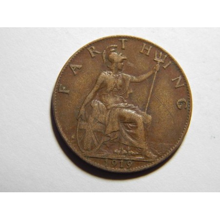 Anglie 1 Farthing 1919 XF č05850