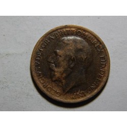 Anglie 1 Farthing 1919 VF-XF č05971