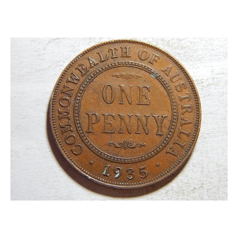 Austrálie 1 Penny 1935 XF č38056 Austrálie 1 Penny 1935 XF č38056