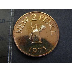 Guernsey 2 Pence 1971 PROOF RRRR č10969 