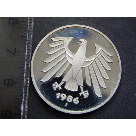 Německo BRD 5 Mark 1986 J PROOF č10981 