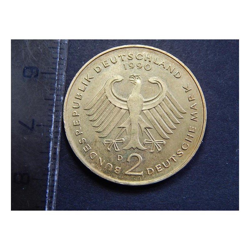 Německo BRD 2 Mark 1990 D UNC č11108 