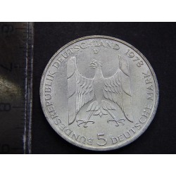 Německo BRD 5 Mark 1978 D Ag BU XF č10979