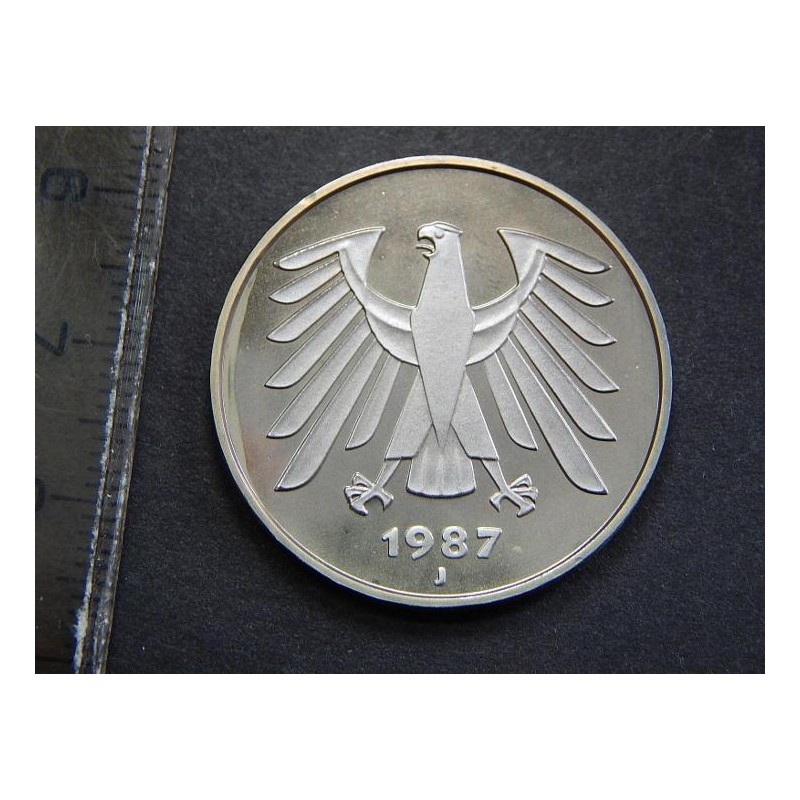 Německo BRD 5 Mark 1987 J PROOF č10992 