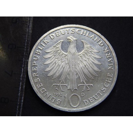 Německo BRD 10 Mark 1992 D Ag BU č11113 