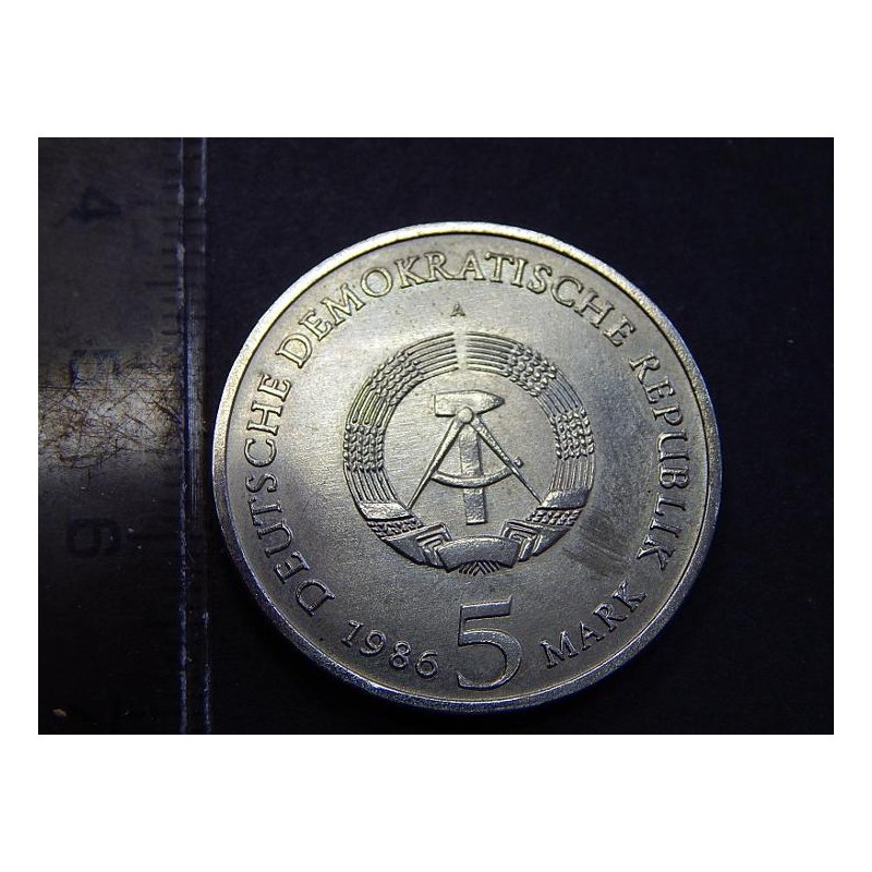 Německo DDR 5 Mark 1986 A zámek Sanssouci v Postupim BU č21655