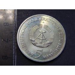 Německo DDR 5 Mark 1989 A kostel Panny Marie (Marienkirche) BU č21639