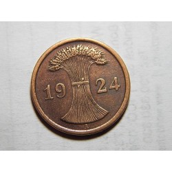 Německo Výmarsko 2 Rentenfennig 1924 A XF č05740