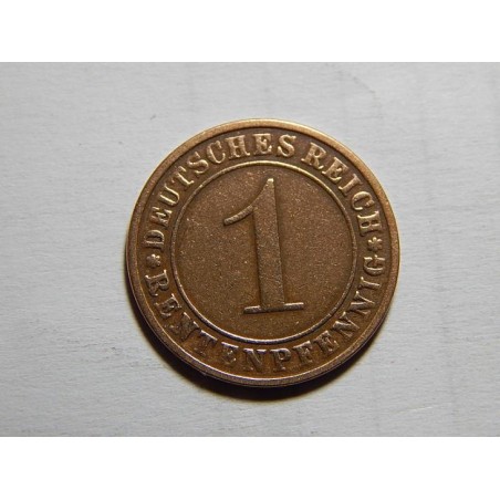 Německo Výmarsko 1 Rentenfennig 1924 A VF-XF č05681