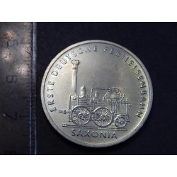 Německo DDR 5 Mark 1988 A lokomotiva „Saxonia“ BU č21646