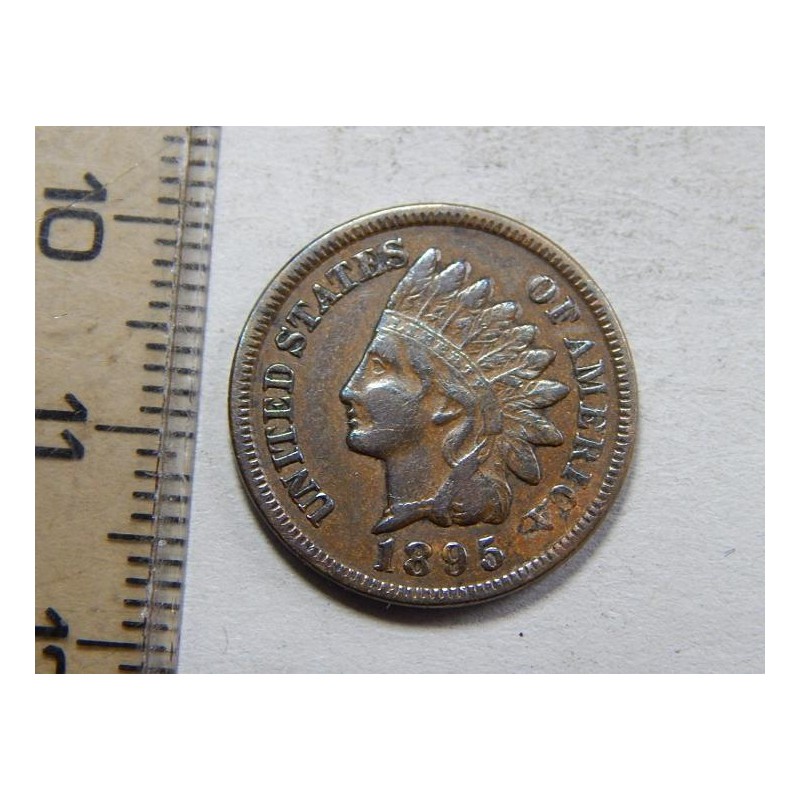 USA 1 Cent 1895 Indián XF č56814 